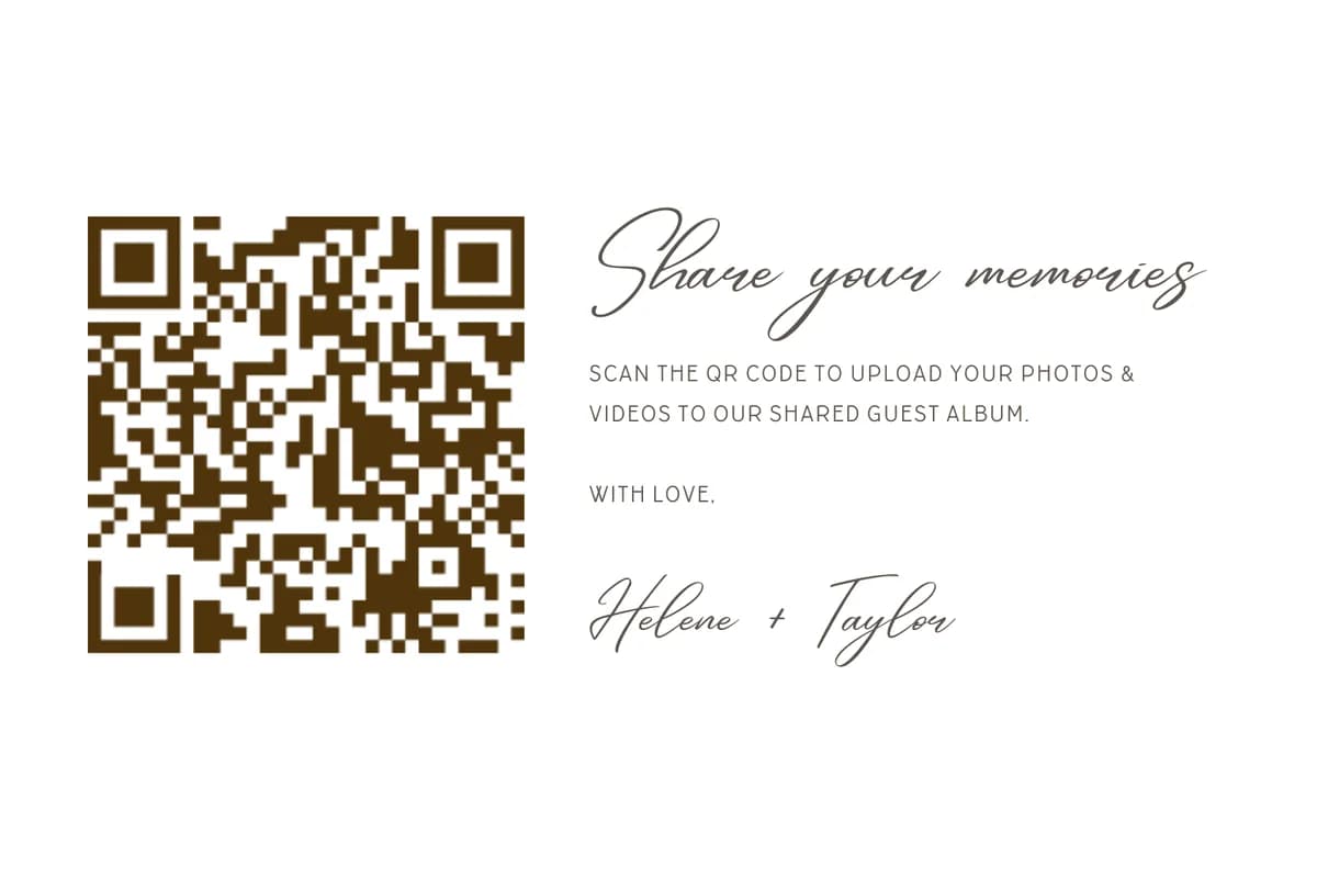 Share Your Memories Card